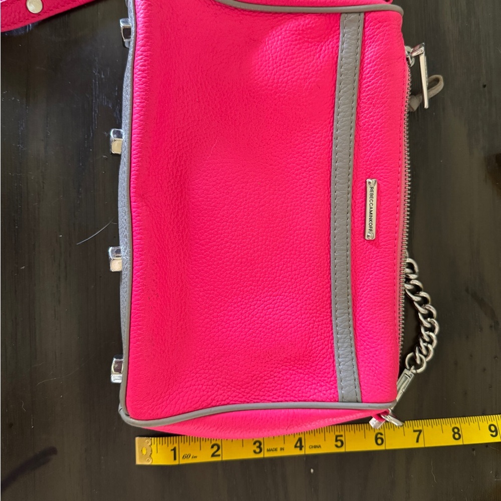Rebecca Minkoff hot Pink Leather Crossbody Bag - Picture 6 of 7